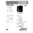 SONY SSH2500 Manual de Servicio