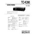 SONY TC-K390 Manual de Servicio