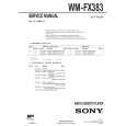 SONY WMFX383 Manual de Servicio
