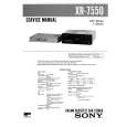 SONY XR7550 Manual de Servicio