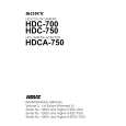 SONY HDC-700 Manual de Servicio