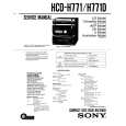 SONY HCDH771/D Manual de Servicio