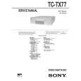 SONY TCTX77 Manual de Servicio