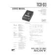 SONY TCDD3 Manual de Servicio