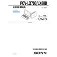 SONY PCVLX700 Manual de Servicio