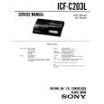 SONY ICFC203L Manual de Servicio