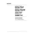 SONY COUTX7 VOLUME 2 Manual de Servicio
