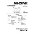 SONY PVM20M7MDE Manual de Servicio