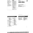 SONY CDX-U303 Manual de Usuario