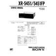 SONY XR5451/FP Manual de Servicio