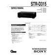 SONY STR-D315 Manual de Servicio