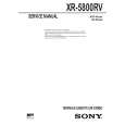 SONY XR5800RV Manual de Servicio