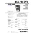 SONY HCDZX70DVD Manual de Servicio