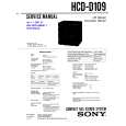 SONY HCDD109 Manual de Servicio