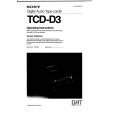 SONY TCD-D3 Manual de Usuario