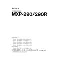 SONY MXP-290 Manual de Usuario