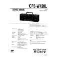 SONY CFSW430L Manual de Servicio