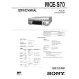 SONY MCE-S70 Manual de Servicio