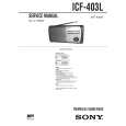 SONY ICF403L Manual de Servicio