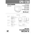 SONY CPD-1730 Manual de Usuario