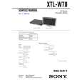 SONY XTLW70 Manual de Servicio