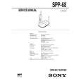 SONY SPP68 Manual de Servicio