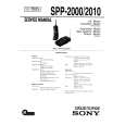 SONY SPP2000 Manual de Servicio