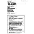 SONY XA-U40D Manual de Usuario