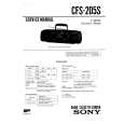 SONY CFS205S Manual de Servicio