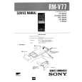 SONY RMV77 Manual de Servicio
