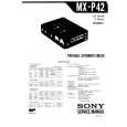 SONY MXP42 Manual de Servicio