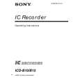 SONY ICD-B15 Manual de Usuario