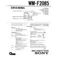 SONY WMF2085 Manual de Servicio