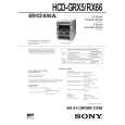 SONY HCDRX66 Manual de Servicio