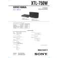 SONY XTL750W Manual de Servicio