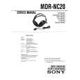 SONY MDR-NC20 Manual de Usuario