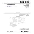 SONY CDX805 Manual de Servicio