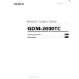 SONY GDM-2000TC Manual de Usuario