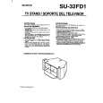 SONY SU32FD1 Manual de Usuario
