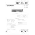 SONY CDP761 Manual de Servicio