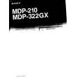 SONY MDP-322GX Manual de Usuario