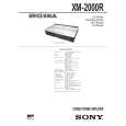 SONY XM2000R Manual de Servicio