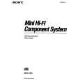 SONY MHC-C50 Manual de Usuario