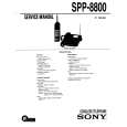 SONY SPP8800 Manual de Servicio
