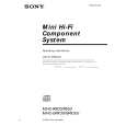 SONY MHC-R550 Manual de Usuario