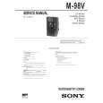 SONY M98V Manual de Servicio