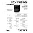 SONY HCDH650/M Manual de Servicio