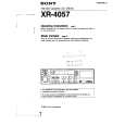 SONY XR-4057 Manual de Usuario