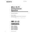 SONY MHC-GX90D Manual de Usuario