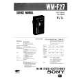 SONY WM-F27 Manual de Servicio